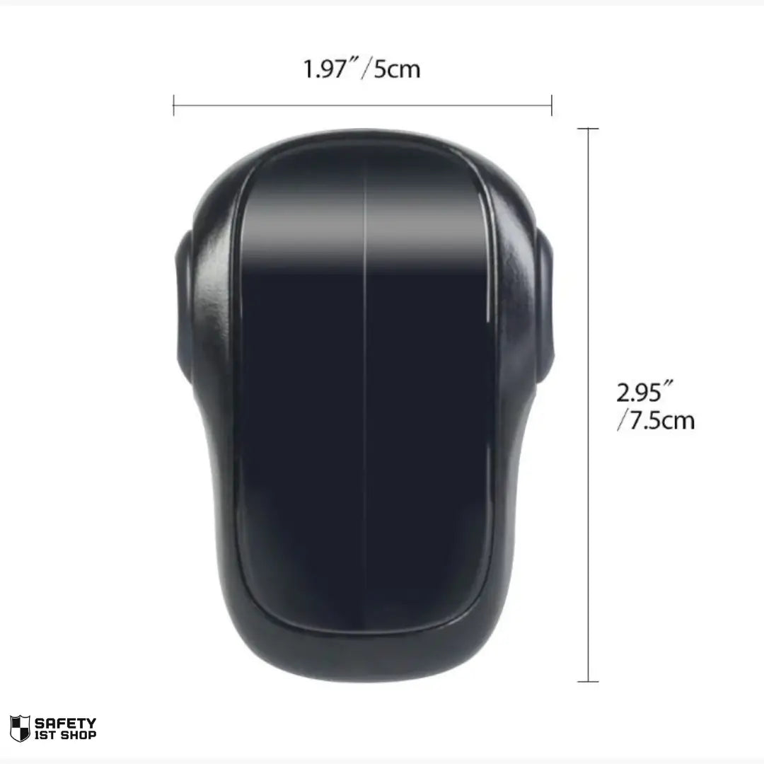 Black oven safety mechanism with size chart – sleek protective solution for modern family kitchens