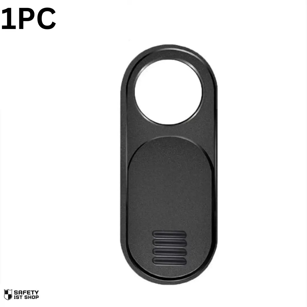 Single black privacy camera cover displayed on white background – minimal design for sale