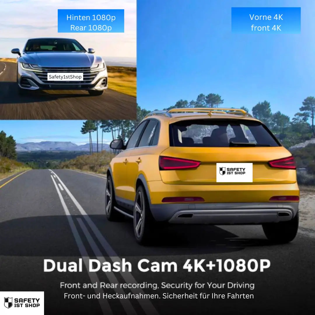 Vision Shield front 4K and rear 1080p travel camera for safe, protected driving