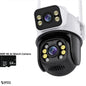 8MP surveillance camera with 64GB SD card, providing local storage for enhanced security and easy access to recordings