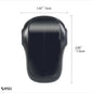 Black oven safety mechanism with size chart – sleek protective solution for modern family kitchens