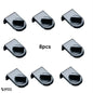 Eight-piece black window lock set designed for optimal child safety and window security. Ideal for homes with multiple windows, providing reliable protection for every room. Presented on a clean white background, offering a sleek, modern look.
