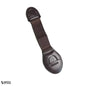 Single brown child safety lock for cupboard - secure baby latch on white background