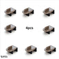 Four-piece brown window lock set for child safety and window security. Ideal for families needing multiple safety points in a warm home environment. Displayed on a white background for clarity.