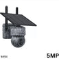 Camouflage 5MP WIFI wireless surveillance camera on white background, offering ultra HD image quality and reliable wireless connectivity.