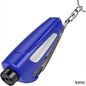 Close-up of blue car emergency tool on clean white background, highlighting its compact and powerful design.