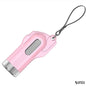 Pink and silver car escape tool in elegant design shown close-up on white background, combining boldness with refined craftsmanship.