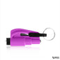 Purple car escape tool in alternate exterior design shown close-up on white background, symbolizing wisdom and reliable protection.
