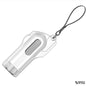 White and silver car escape tool in elegant new design shown close-up on white background, radiating purity and high-end craftsmanship.