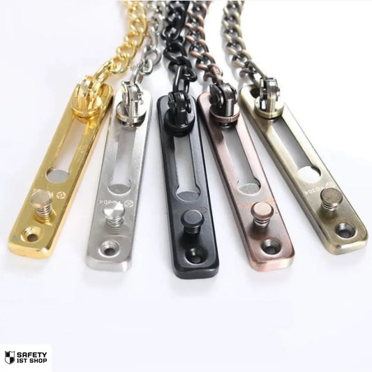 Robust door chain lock for enhanced home and apartment security, suitable for doors and windows