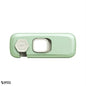 Single light green child safety lock on white background – clean babyproofing product display