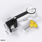 Compact window security latch with dimensions displayed on a clean white background, providing enhanced window protection