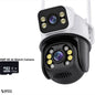 4MP smart surveillance camera with 128GB SD card for extensive video storage, offering seamless monitoring and easy setup