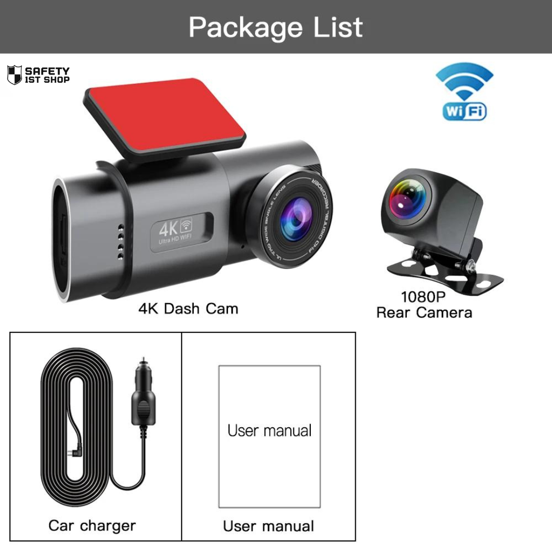 Dash Cam Camera Ultra HD 4K 